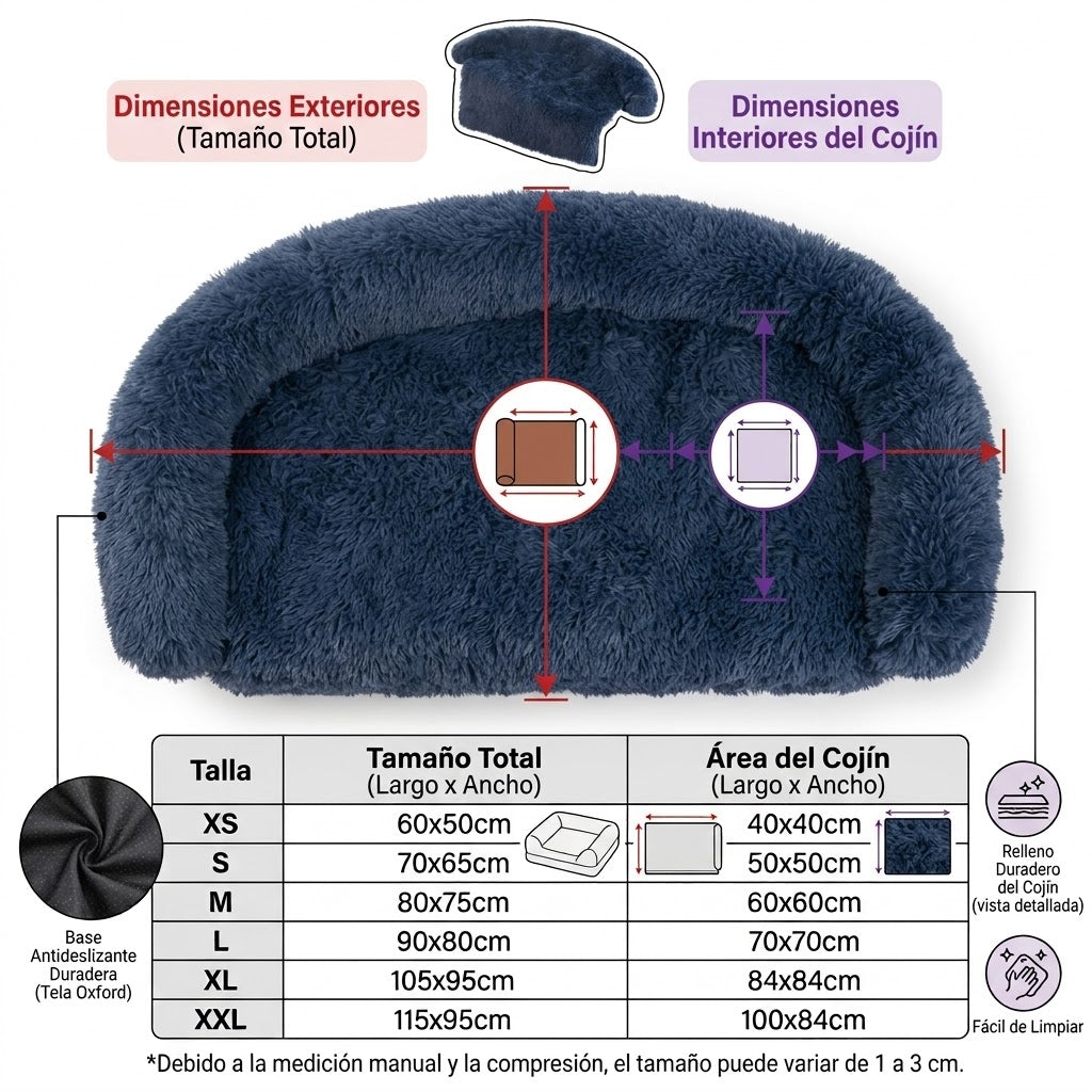 Guau&Grr® | Cama Sofá Protectora "CalmSofá VIP"