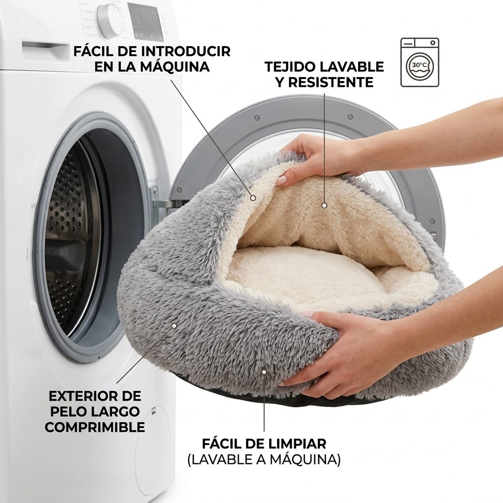 Guau&Grr® | Cama Nido Calmante "ShellSoft"