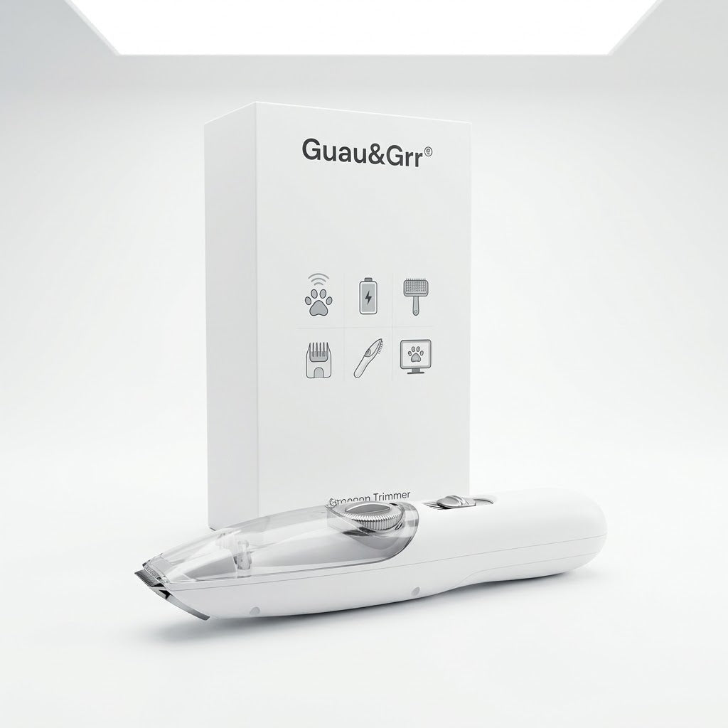 Guau&Grr® | Cortadora de Pelo Eléctrica Inalámbrica de Precisión con LED "ProGroomer"