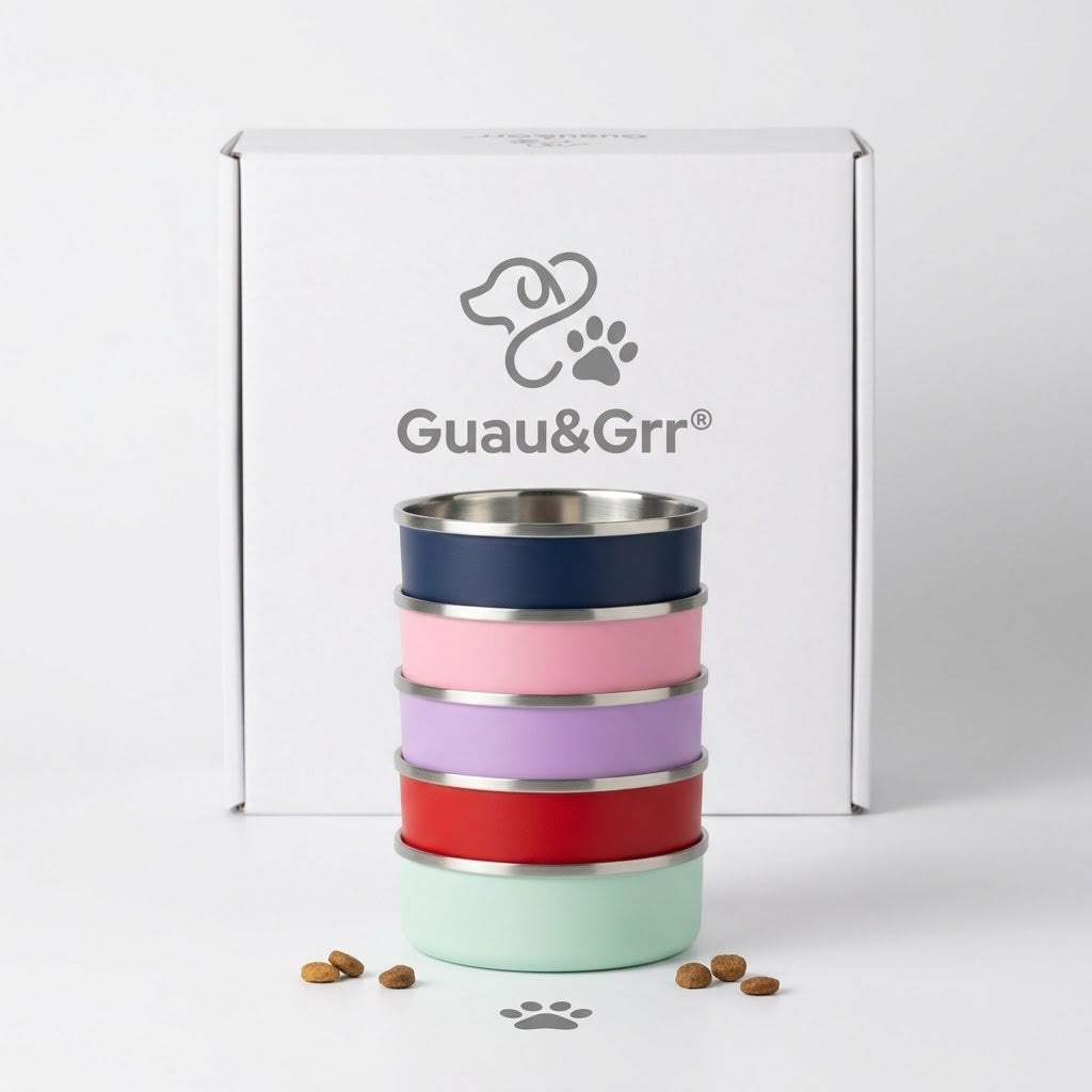 Guau&Grr® | Tazón Térmico Aislado en Acero Inoxidable "SteelFeed"