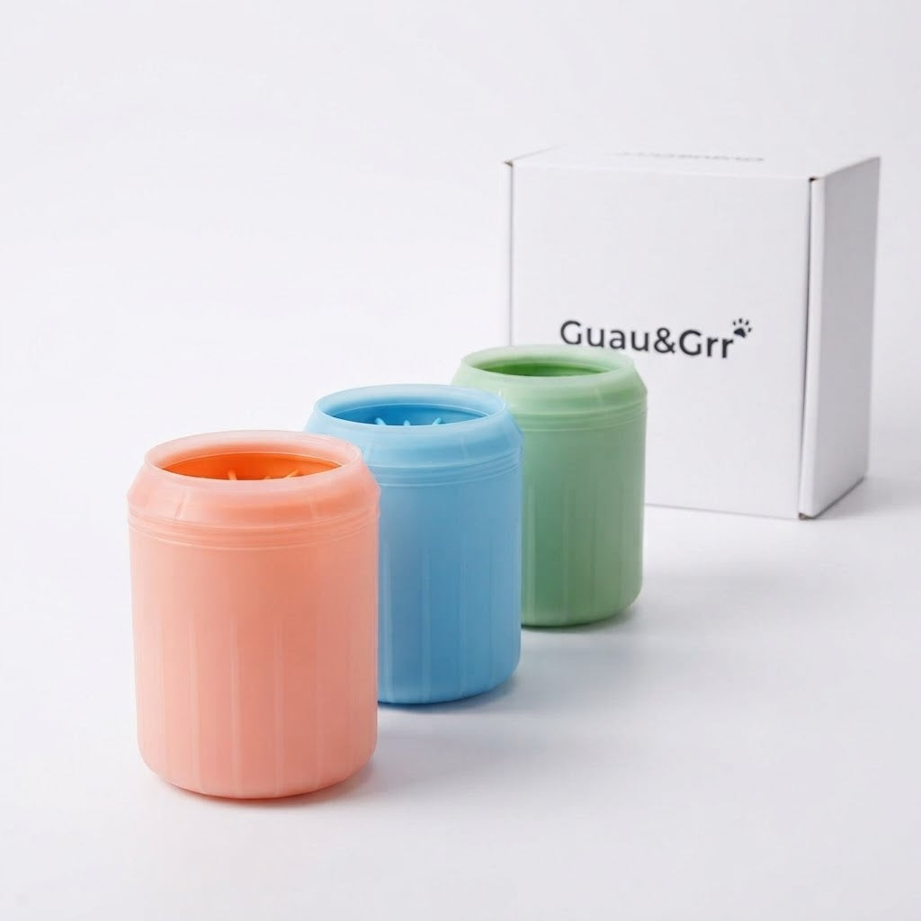 Guau&Grr® | Limpiador de Patas Portátil de Silicona Ultra-Suave "CleanPaws"