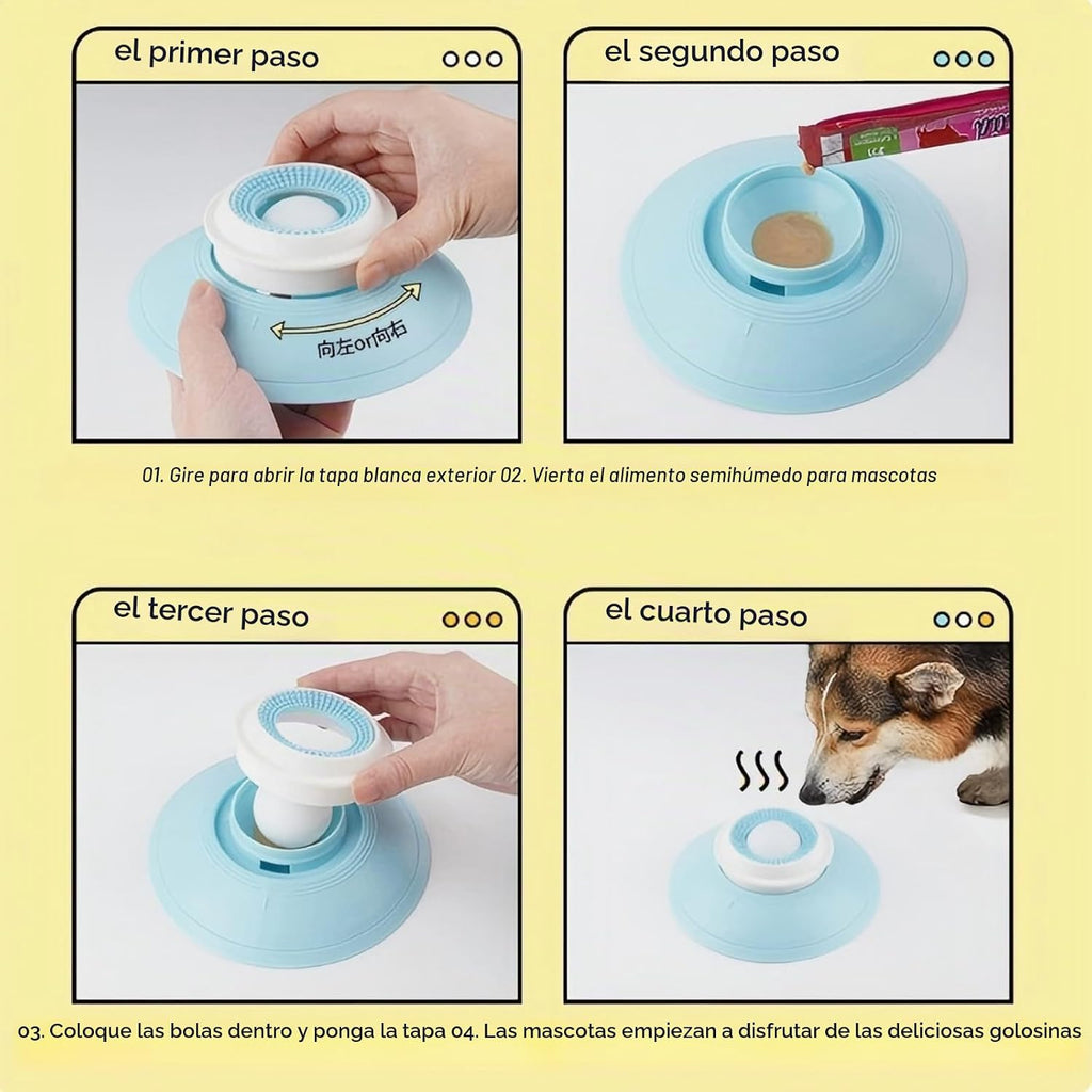 Guau&Grr® | Comedero Antivoracidad 2 en 1 “Lick&Feed”