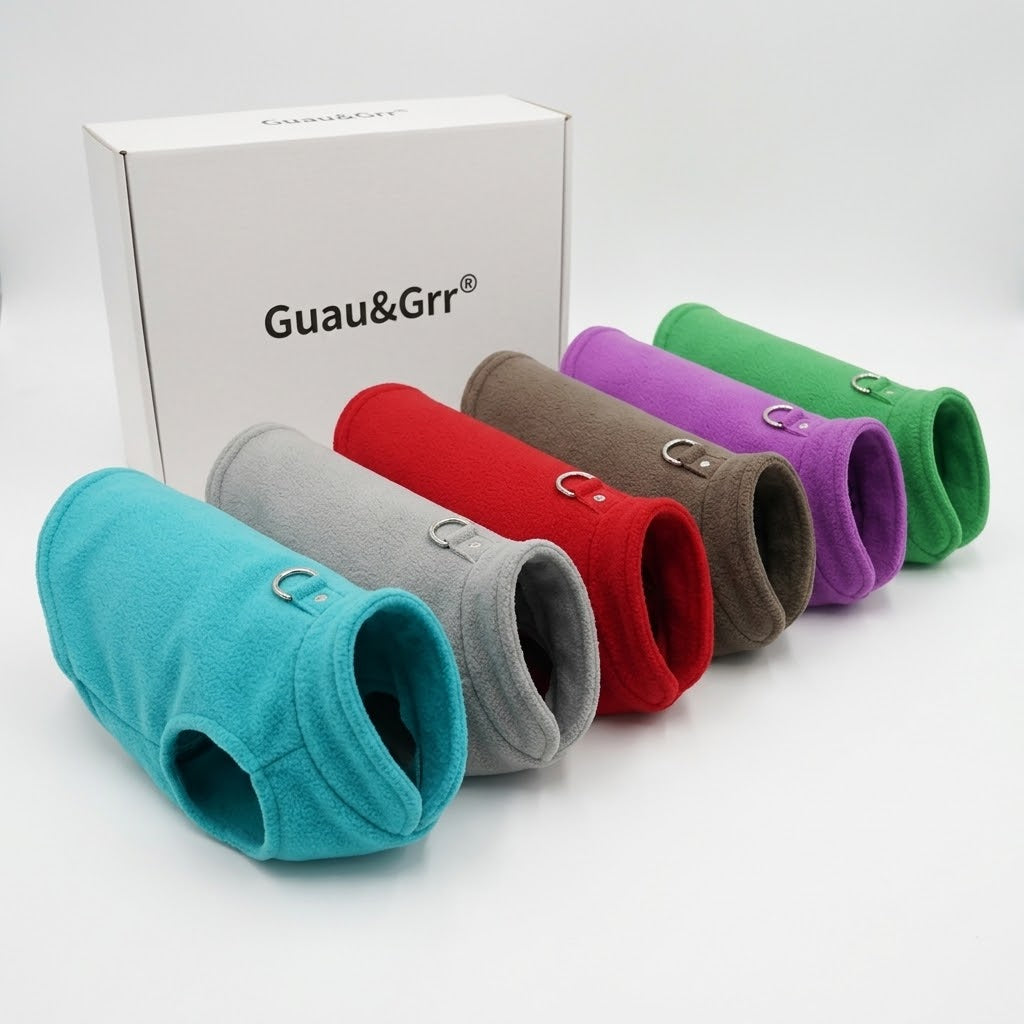 Guau&Grr® | Chaleco Térmico de Forro Polar con Anillo en D "WarmPaws"