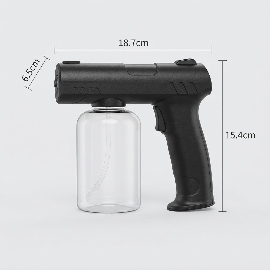 Guau&Grr® | Pistola Pulverizadora Desinfectante con Luz Azul UV “NanoMist”