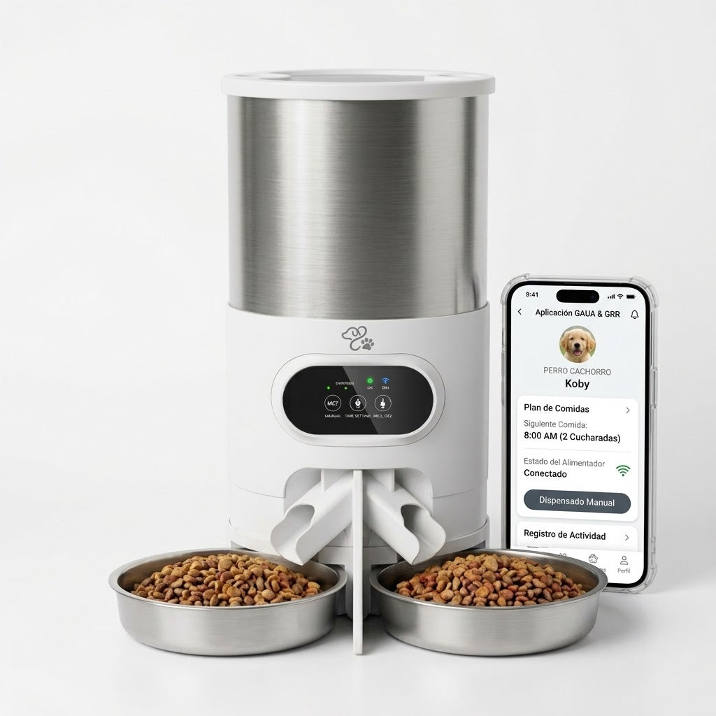 Guau&Grr® | Comedero Automático Inteligente WiFi "SmartFeed Pro"