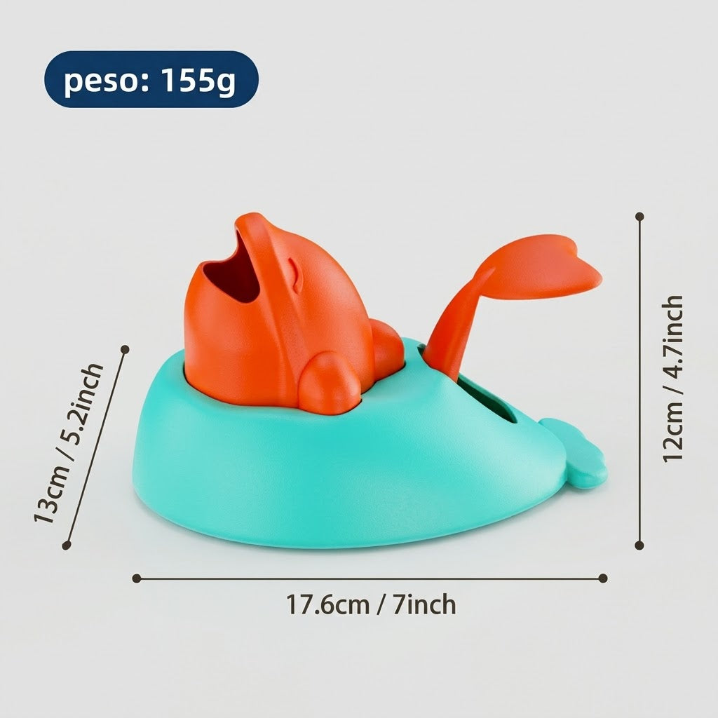 Guau&Grr® | Dispensador Interactivo de Premios con Botón Pulsador⁠ "WhaleTreats"