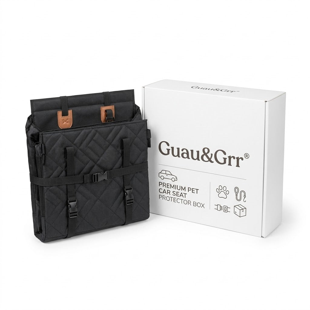 Guau&Grr® | Cama Hamaca para Coche "I’m Safe"