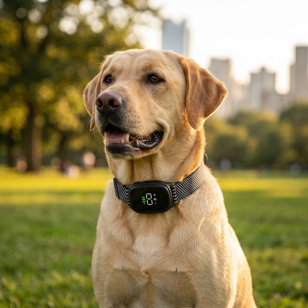 Guau&Grr® | Collar Antiladridos Inteligente con Pantalla Digital "BarkStop Pro"