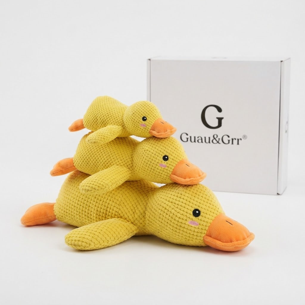 Guau&Grr® | Peluche Interactivo Resistente a Mordeduras "QuackBuddy"