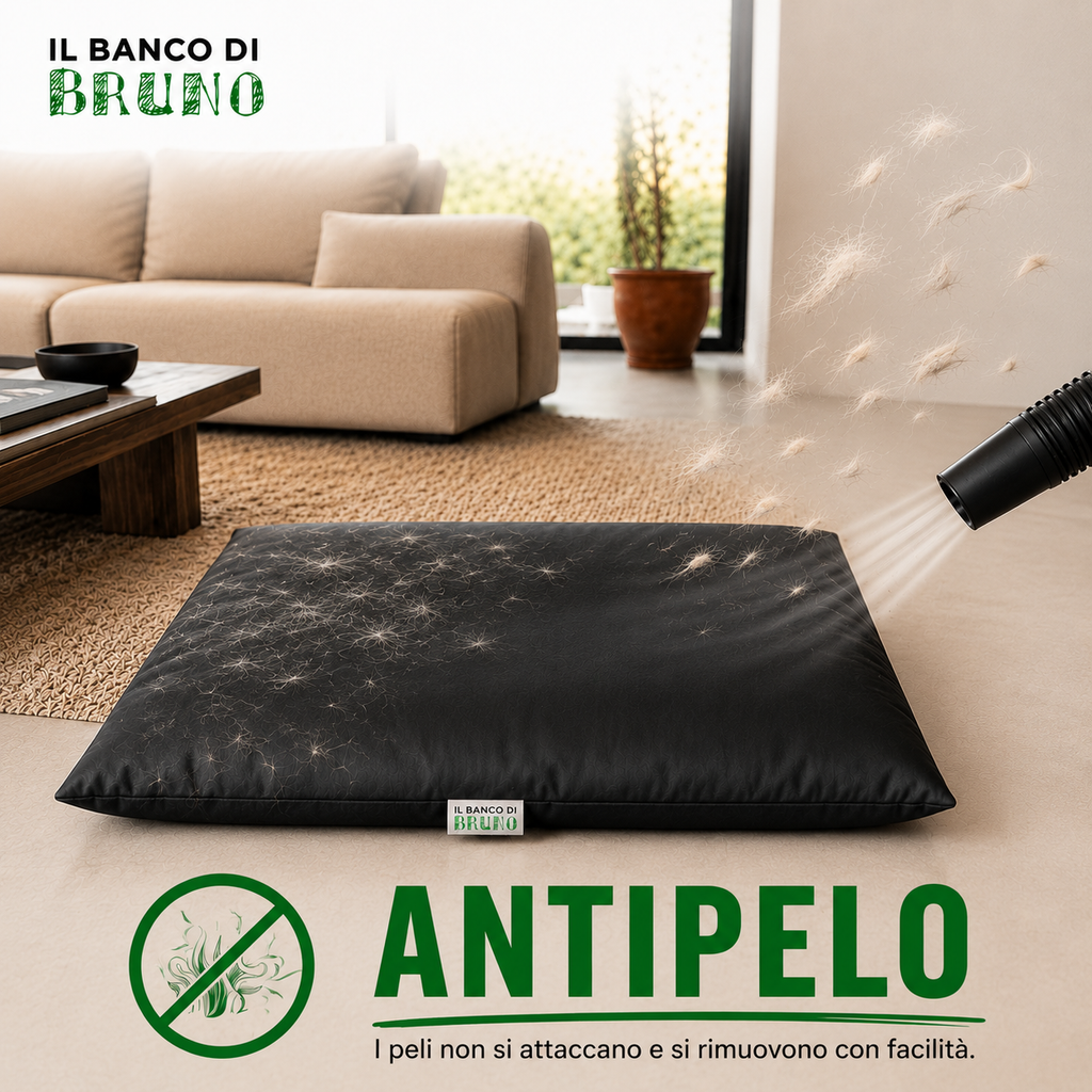 Guau&Grr® | Cama Cojín Impermeable “EcoLeather Imperial⁠”