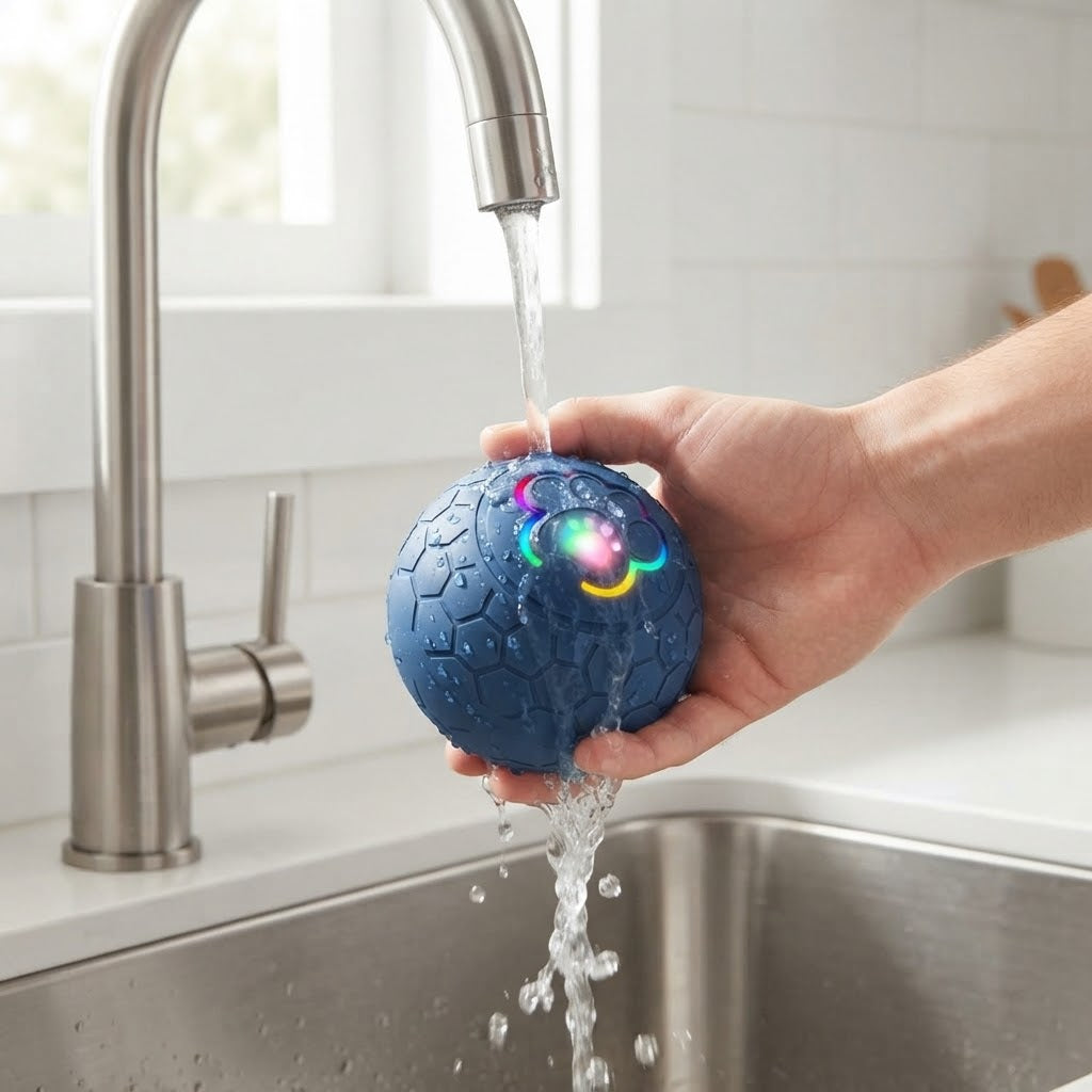 Guau&Grr® | Pelota Interactiva Inteligente con Rebote Automático "CyberBall RGB"