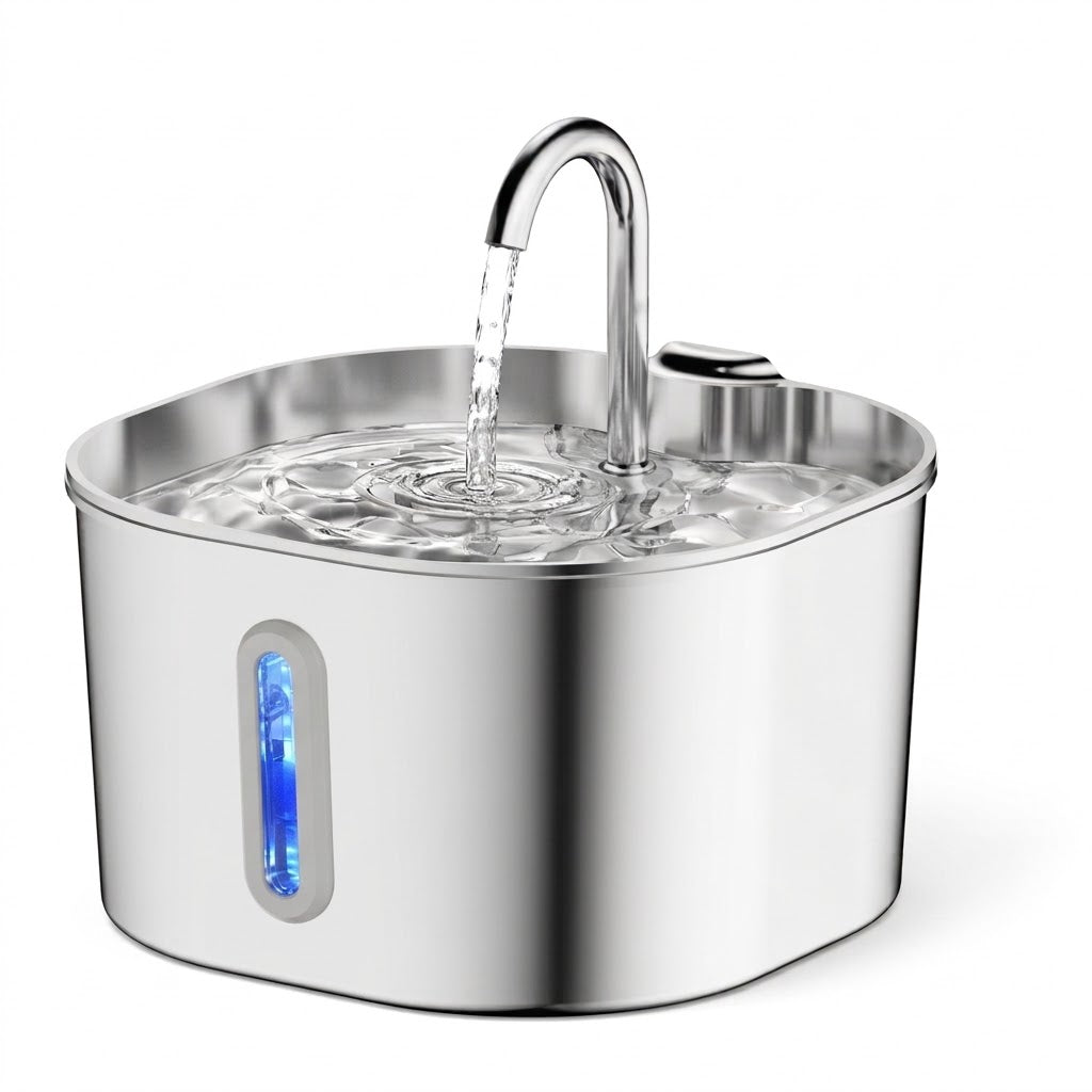 Guau&Grr® | Fuente Automática Inox "AquaFlow Pure" 2L