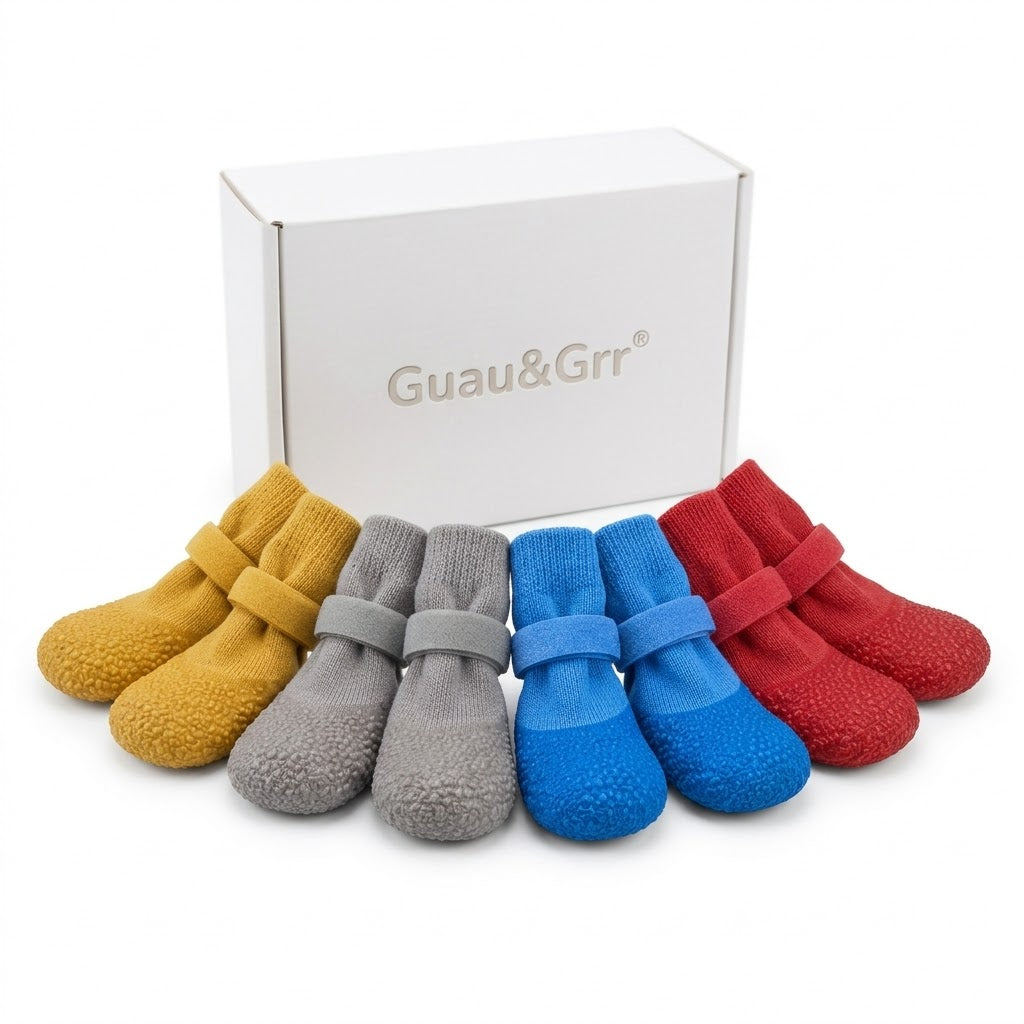 Guau&Grr® | Botas Impermeables Antideslizantes "RainPaws" (Set de 4)