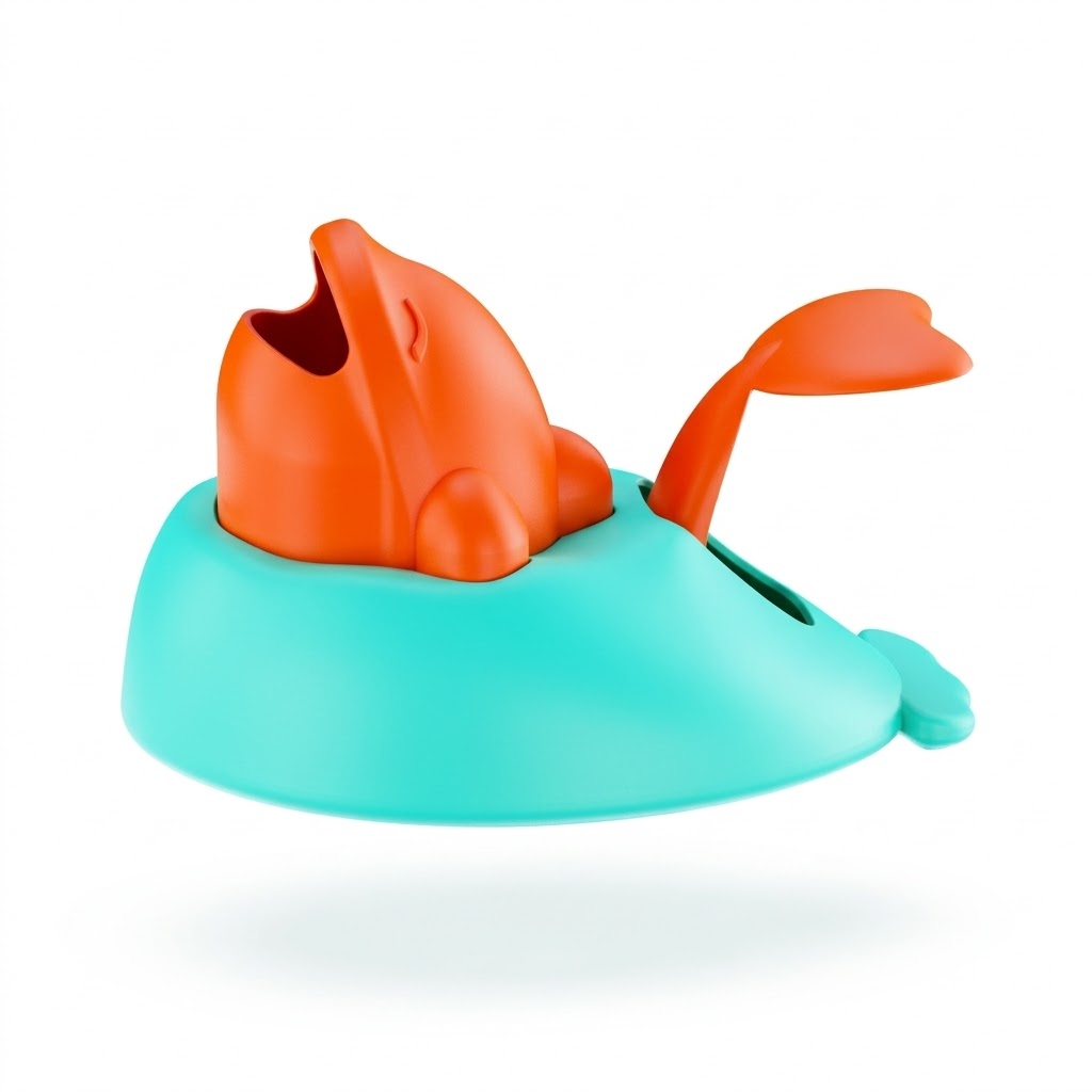Guau&Grr® | Dispensador Interactivo de Premios con Botón Pulsador⁠ "WhaleTreats"