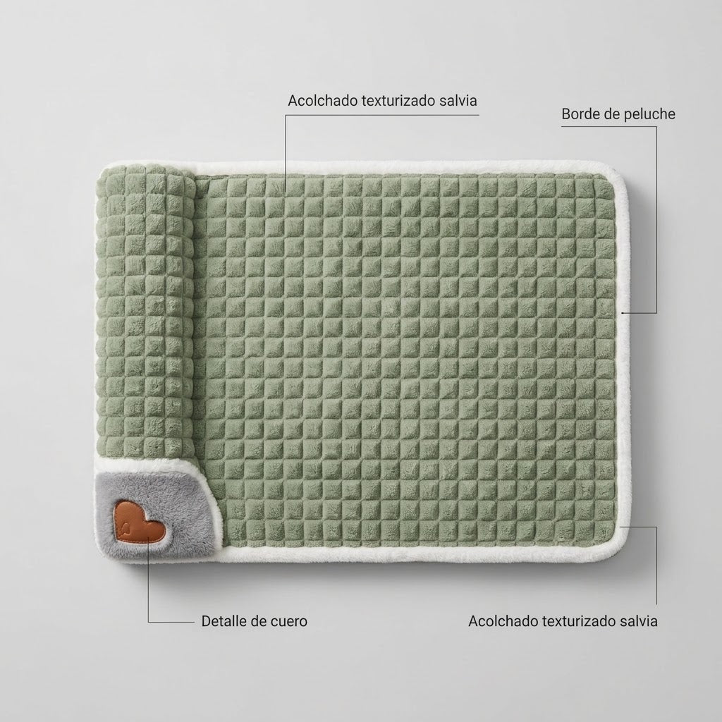 Guau&Grr® | Cama-Colchoneta Acolchada "NordicPlaid"