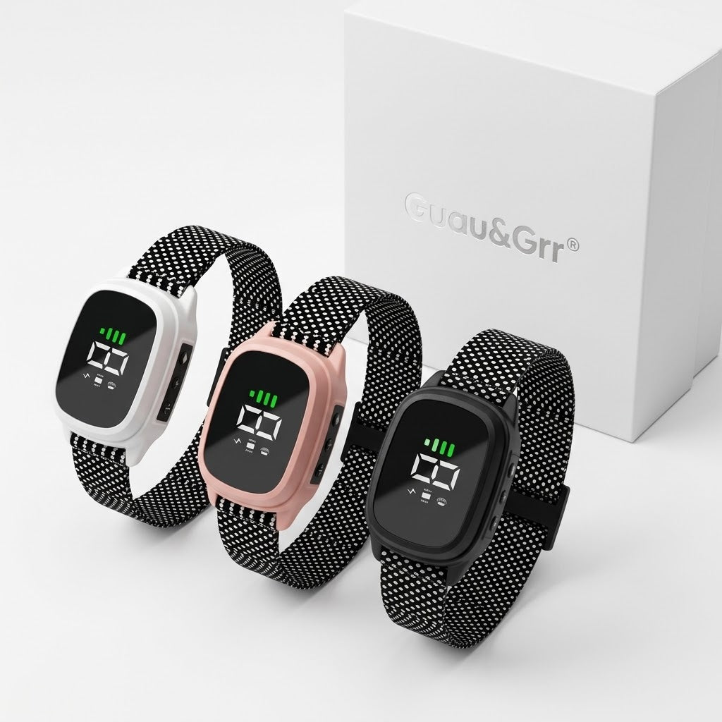 Guau&Grr® | Collar Antiladridos Inteligente con Pantalla Digital "BarkStop Pro"