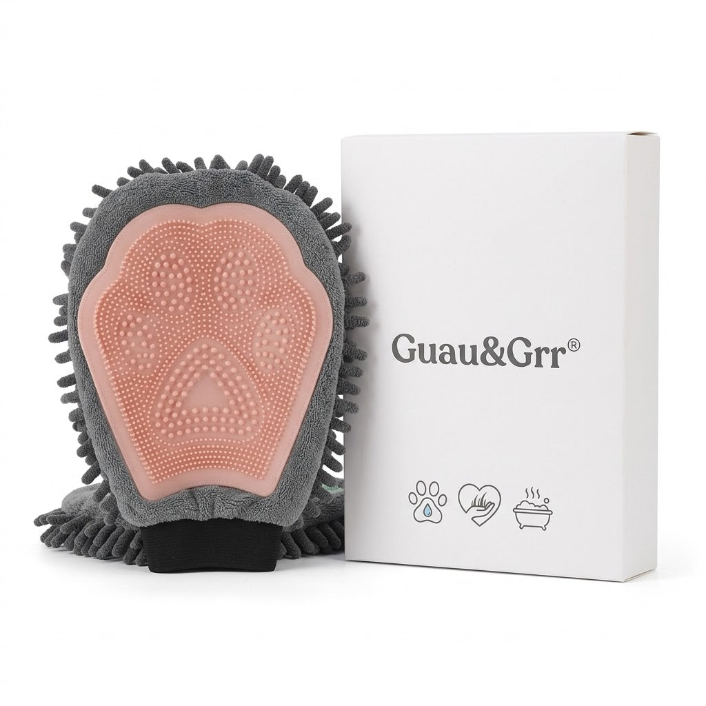 Guau&Grr® | Guante de Baño y Masaje 2 en 1 "AquaGroom Pro"