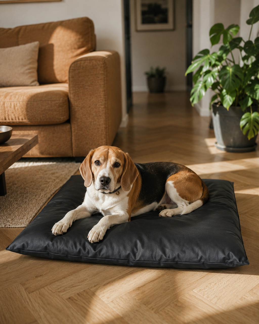 Guau&Grr® | Cama Cojín Impermeable “EcoLeather Imperial⁠”