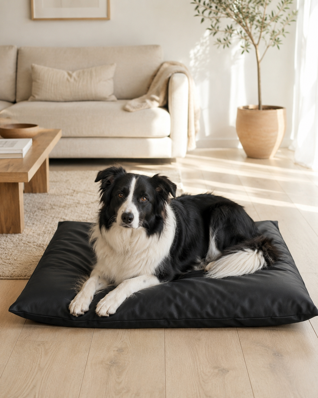 Guau&Grr® | Cama Cojín Impermeable “EcoLeather Imperial⁠”