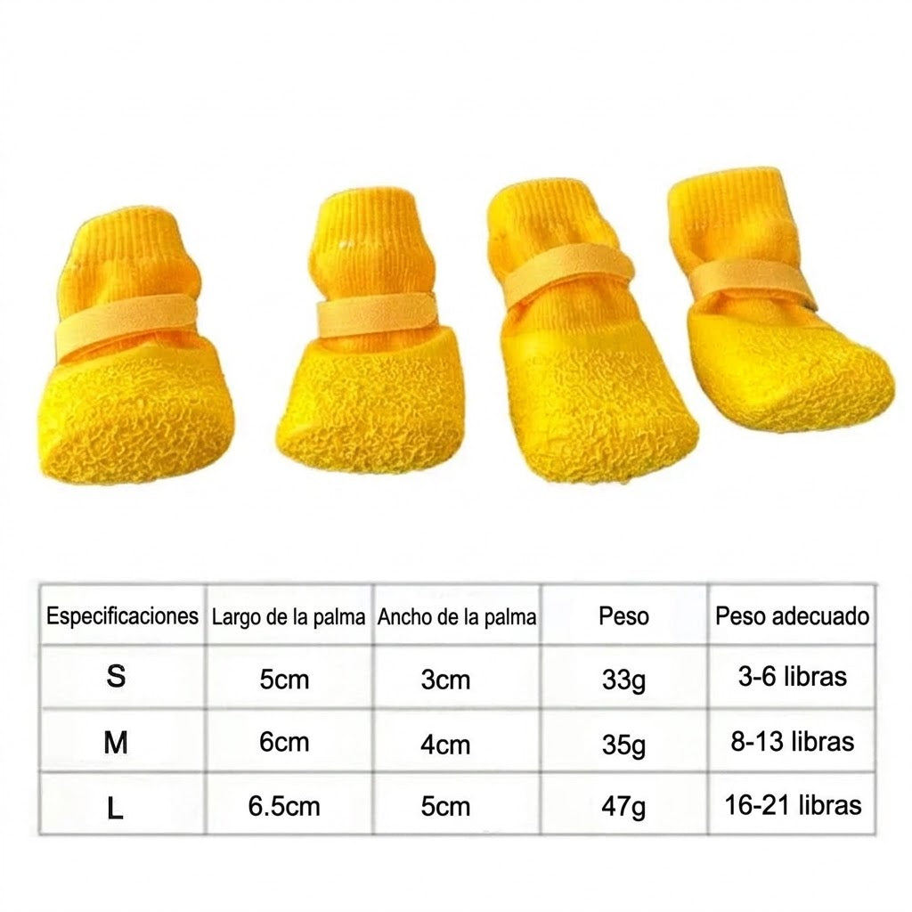 Guau&Grr® | Botas Impermeables Antideslizantes "RainPaws" (Set de 4)