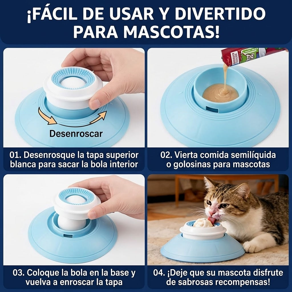 Guau&Grr® | Comedero Antivoracidad 2-en-1 "TonguePlay"