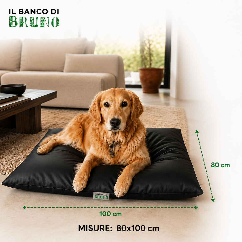Guau&Grr® | Cama Cojín Impermeable “EcoLeather Imperial⁠”
