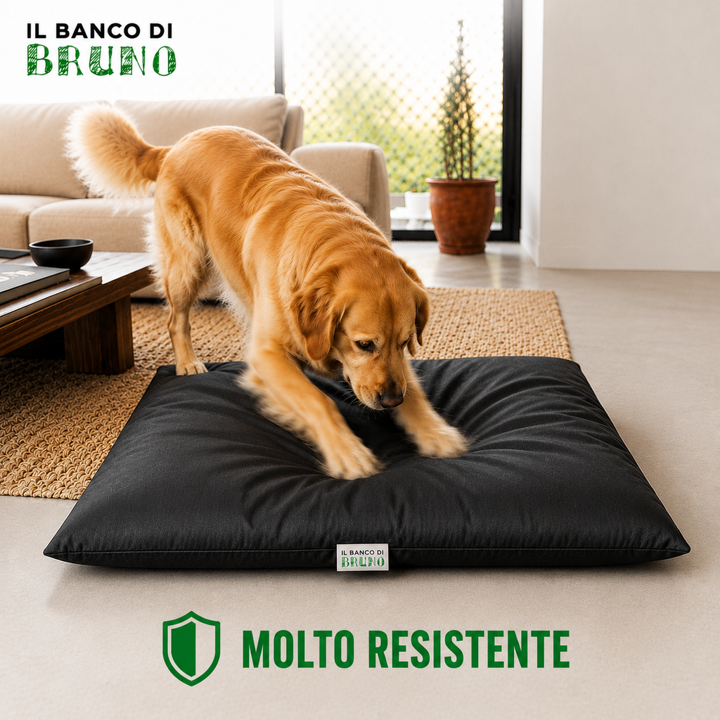 Guau&Grr® | Cama Cojín Impermeable “EcoLeather Imperial⁠”